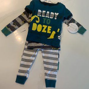 NWT Boys 4pc KoalaKids Ready to "Doze" Sleepwear Set (12M)